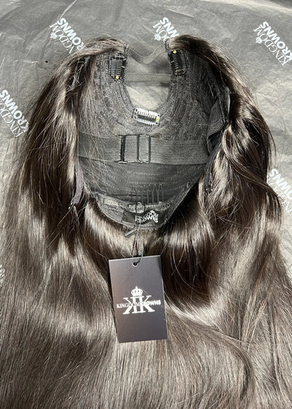 Premium Virgin Natural Black Half Wigs & U-Part Wigs