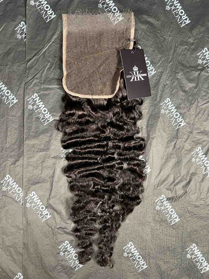 Premium Virgin Natural Black Single Piece HD Frontals and Closures