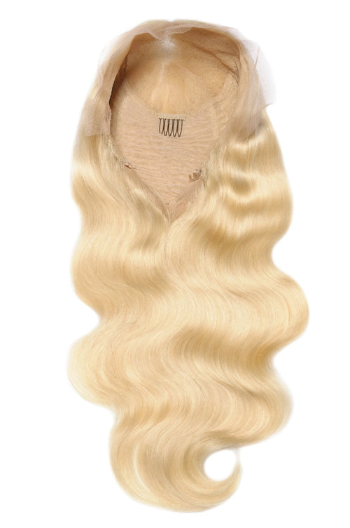 613 blonde virgin human hair HD lace wig in body-wave texture by Kingdom Krowns