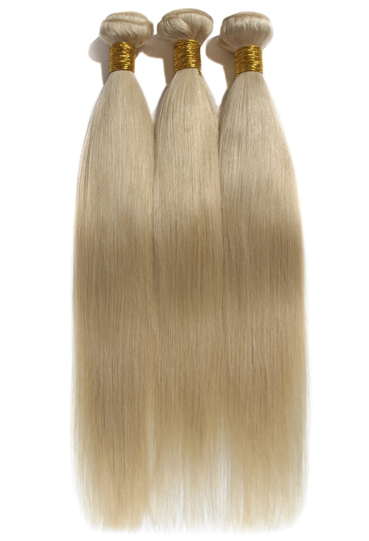 613 blonde virgin human hair bundles, three-bundle deal by Kingdom Krowns